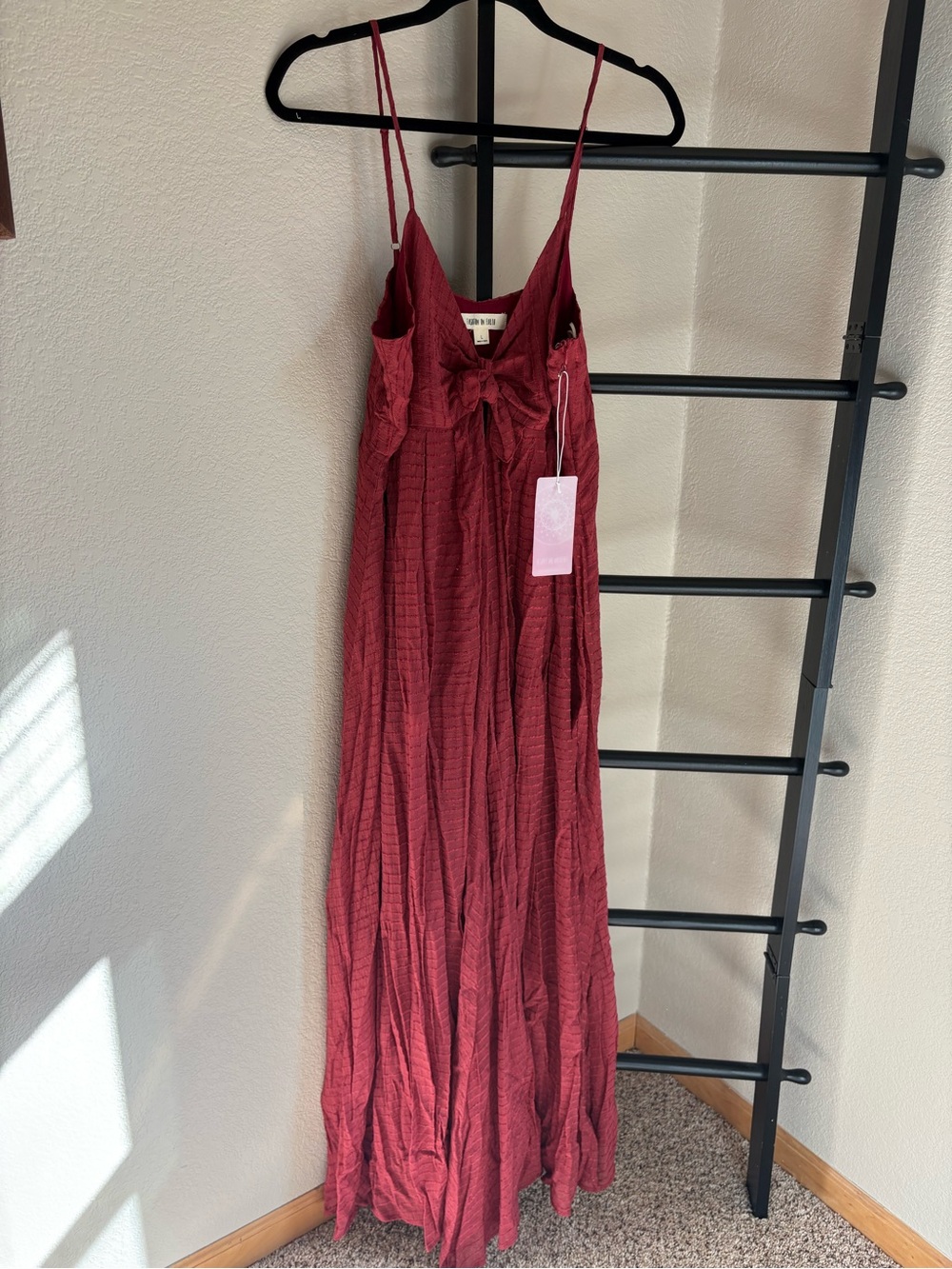 Burgundy Fashion on Earth Maxi
